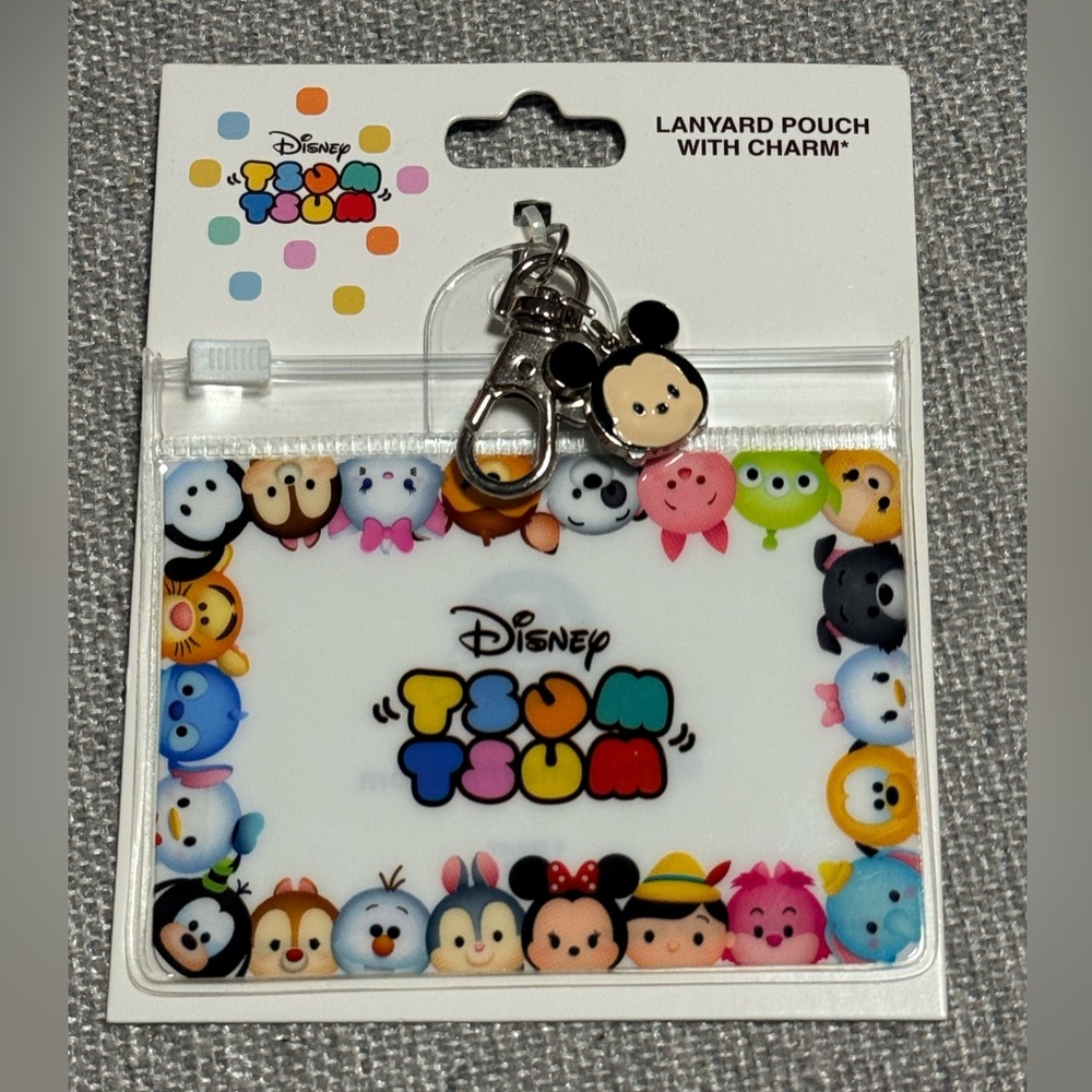Disney Tsum Tsum Multicolor Lanyard Pouch with Mickey Charm